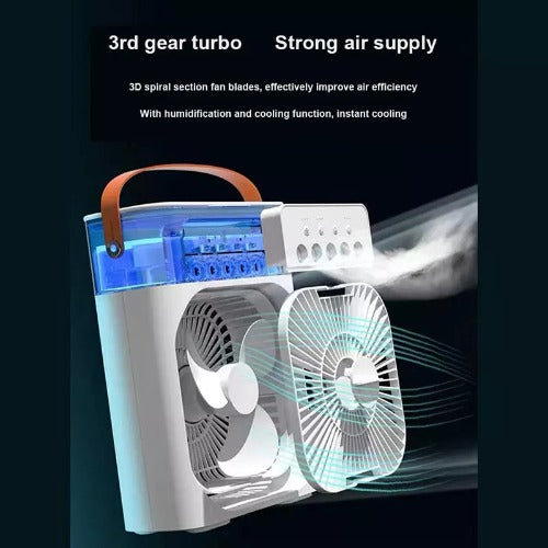 3 In 1 Air Humidifier Cooling USB Fan LED Night Light Water- JUPITER BMY