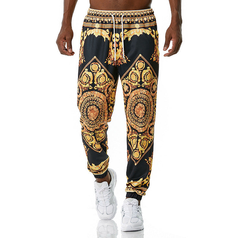 Printed jogging pants casual pants- JUPITER BMY