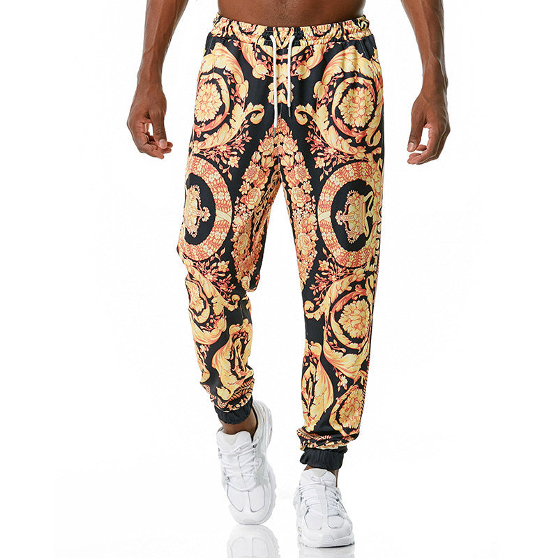 Printed jogging pants casual pants- JUPITER BMY
