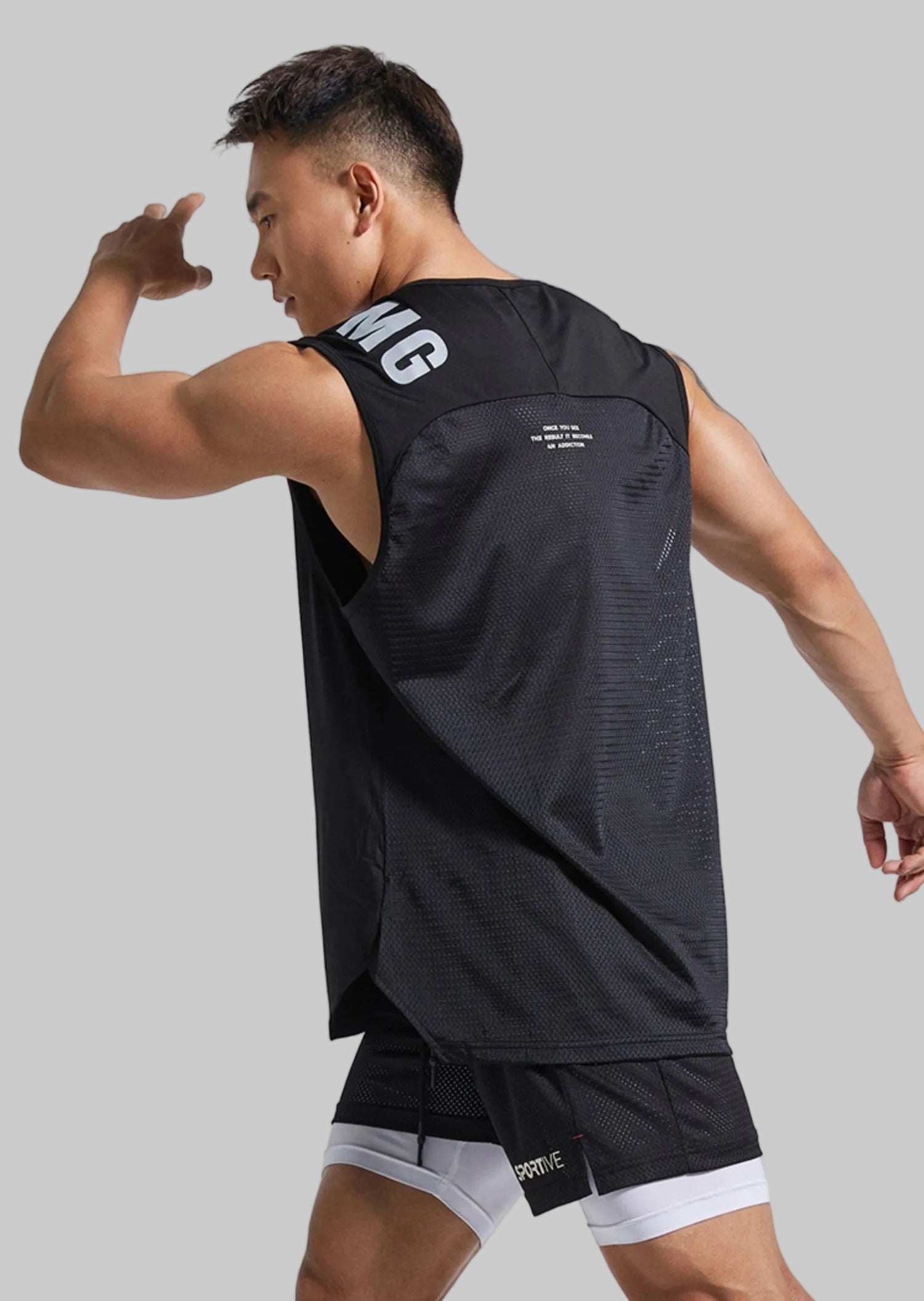 Loose-Fit Graphic Gym Top