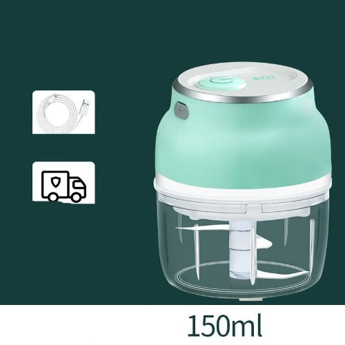 Portable Electric Mini Garlic Cutter Masher Vegetable Fruit Meat Food Chopper Grinder- JUPITER BMY