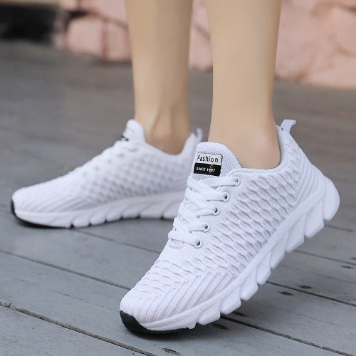 Foreign Trade Large Size Flying Woven Women's Shoes Cross-Border Autumn Sports Shoes Running Shoes Ladies Students Lightweight Travel Shoes- JUPITER BMY