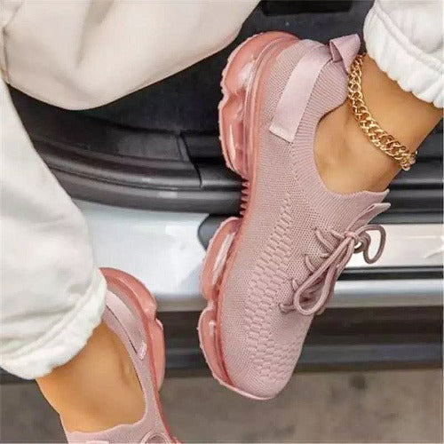 Mesh Lace Up Ladies Casual Shoes Outdoor- JUPITER BMY