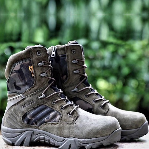 Delta High-Top Training Boots Mountaineering Combat Tactical Boots Special Forces Cowhide- JUPITER BMY