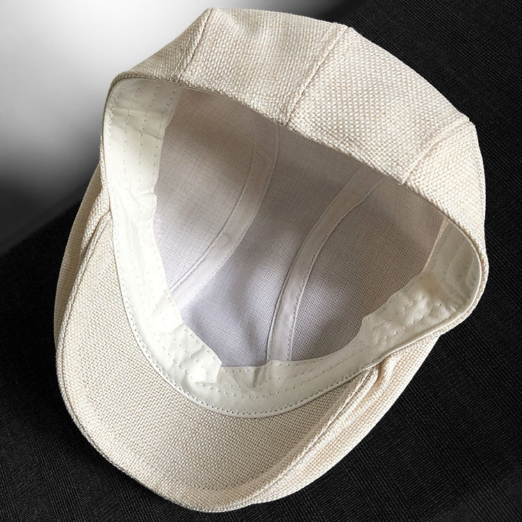 Linen Flat Cap
