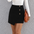 Button Detail Wrap Mini Skirt