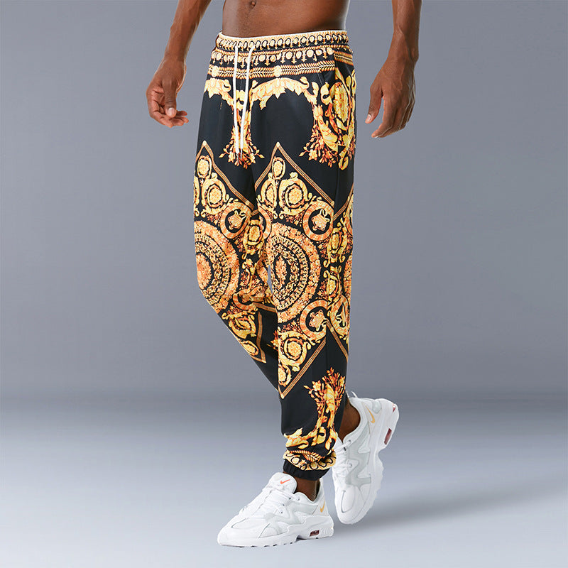 Printed jogging pants casual pants- JUPITER BMY