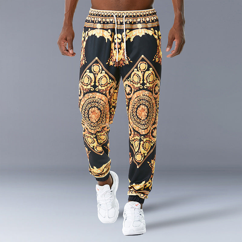 Printed jogging pants casual pants- JUPITER BMY