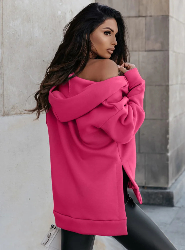 Relaxed Zip-Up Hoodie