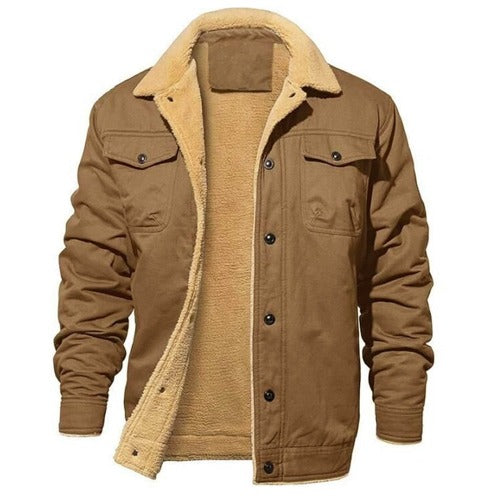 Autumn Winter Fleece Thick Slim Fit Men Warm Jacket- JUPITER BMY