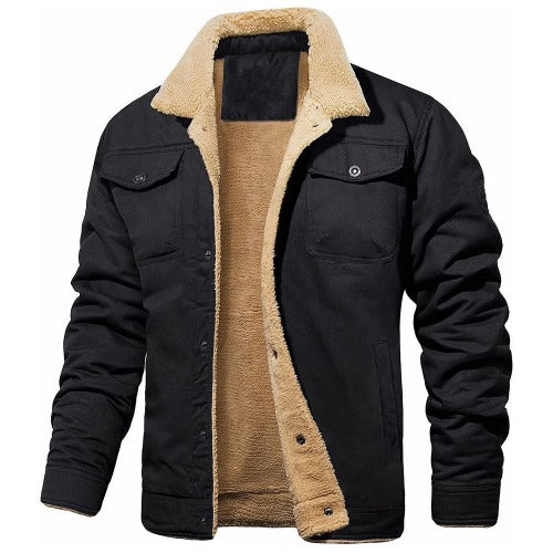 Autumn Winter Fleece Thick Slim Fit Men Warm Jacket- JUPITER BMY