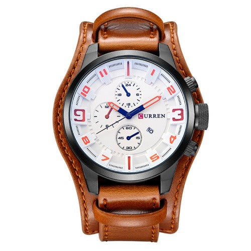 CURREN/Karen 8225 Men's Large Belt Sports Watch- JUPITER BMY