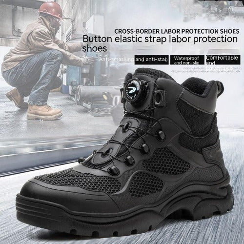 Summer Anti-smashing And Anti-penetration Men's Lightweight And Comfortable Labor Protection Shoes- JUPITER BMY