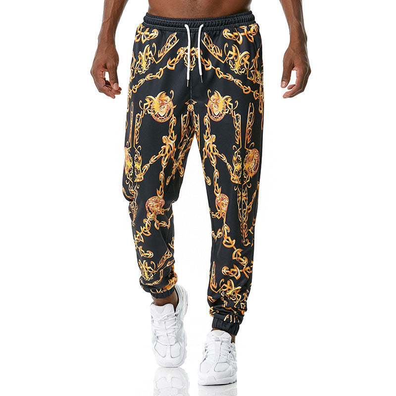Printed jogging pants casual pants- JUPITER BMY
