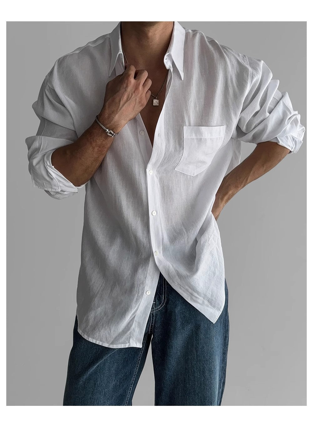Relaxed-Fit Pocket Shirt