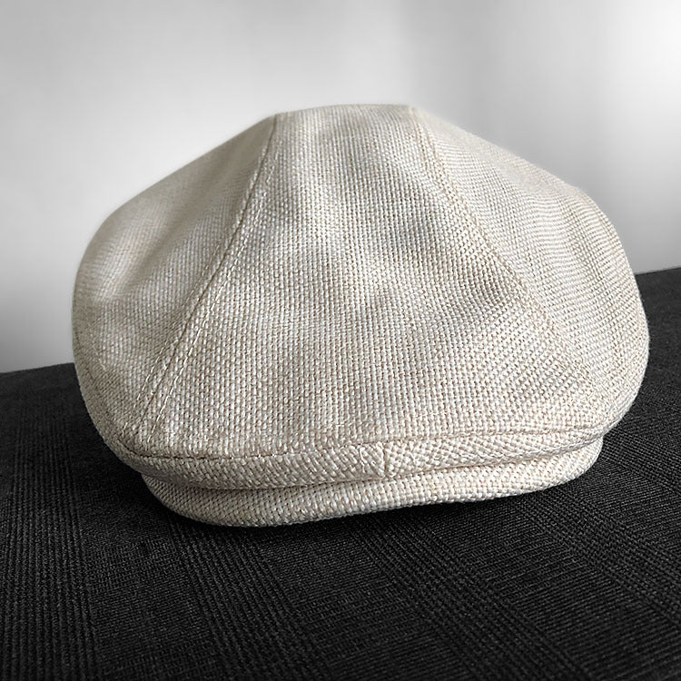 Linen Flat Cap
