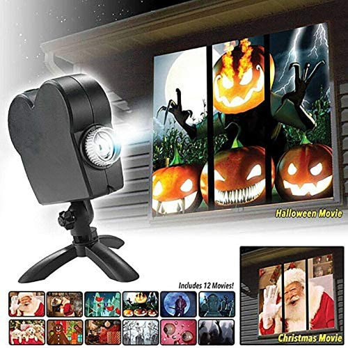 Halloween Christmas Projection Lamp with 12 Images- JUPITER BMY