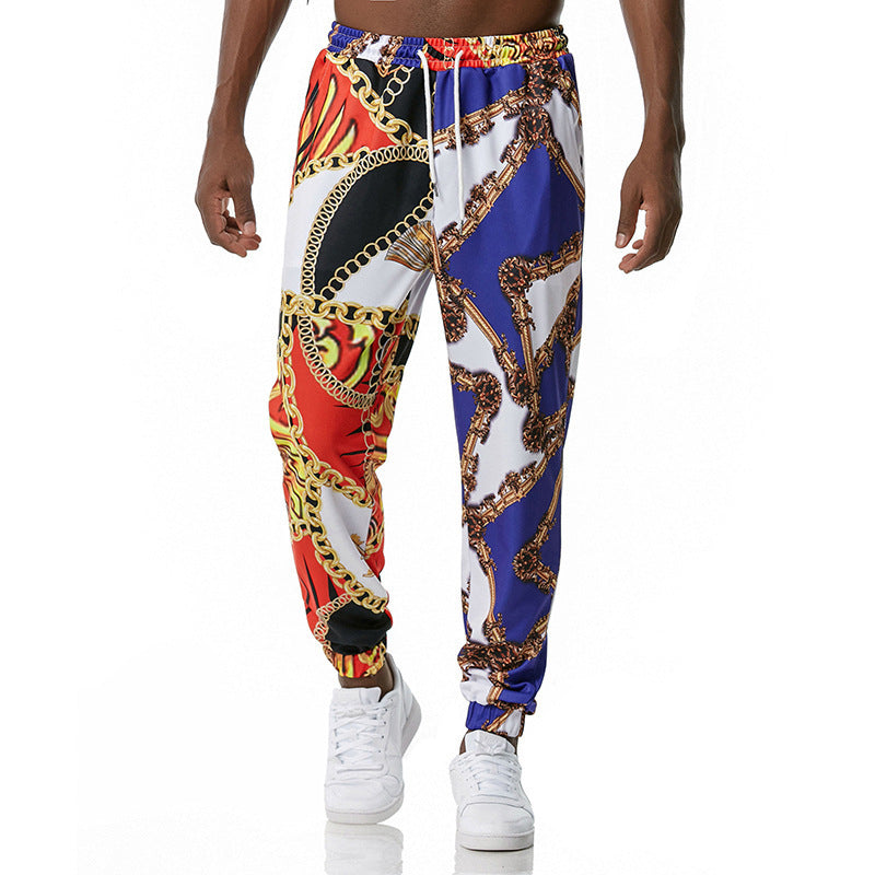 Printed jogging pants casual pants- JUPITER BMY