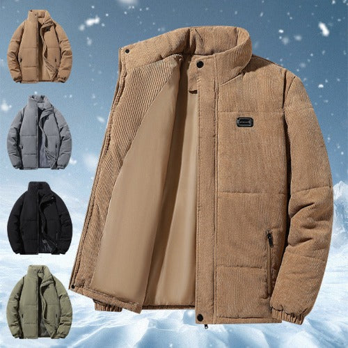 Corduroy Cotton-padded Jacket For Men Fleece-lined Warm And Breathable- JUPITER BMY