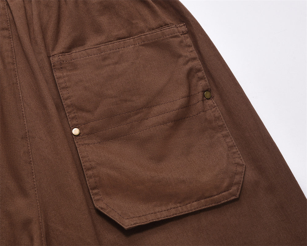 Relaxed-Fit Cotton Cargo Trousers