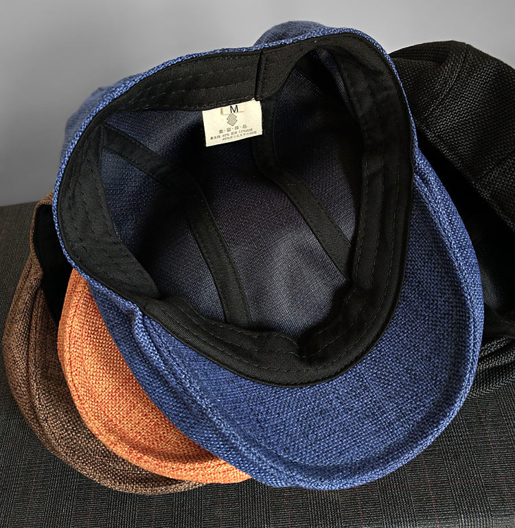 Linen Flat Cap
