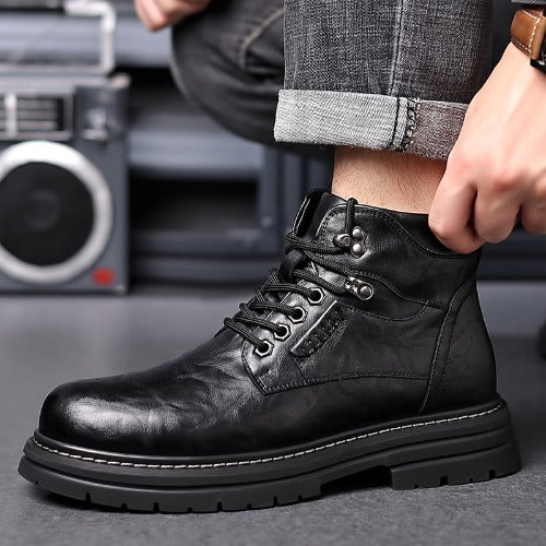 Men's Fashion British Style High-top Boots- JUPITER BMY