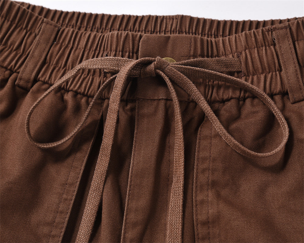 Relaxed-Fit Cotton Cargo Trousers