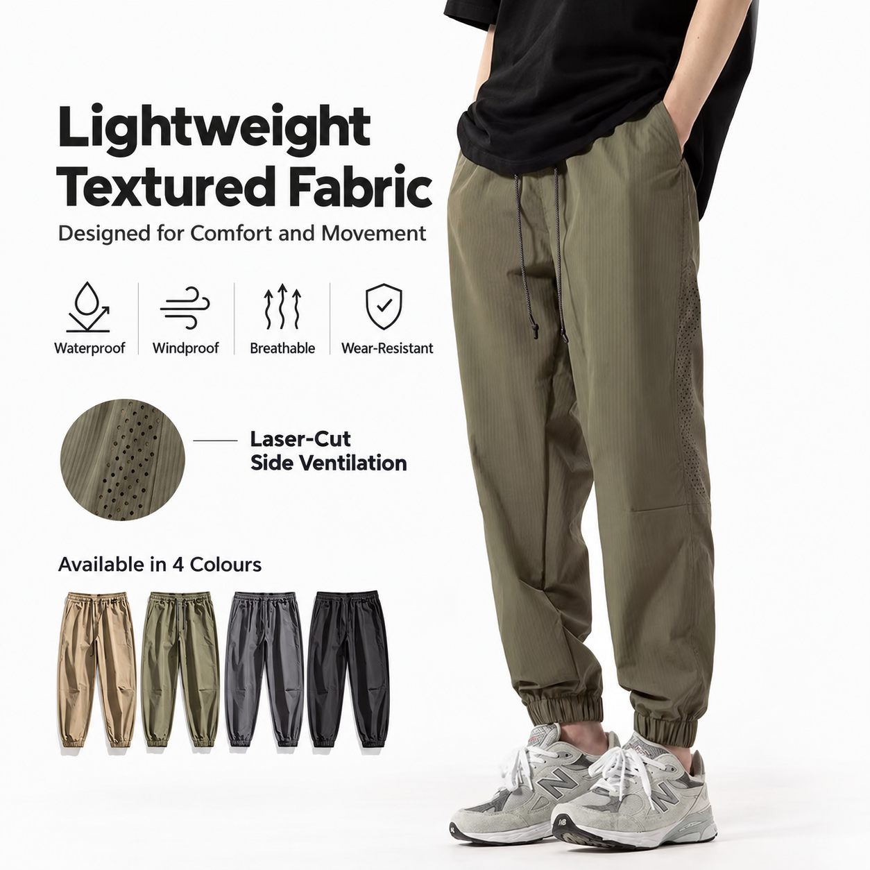 Lightweight Waterproof Sports Joggers