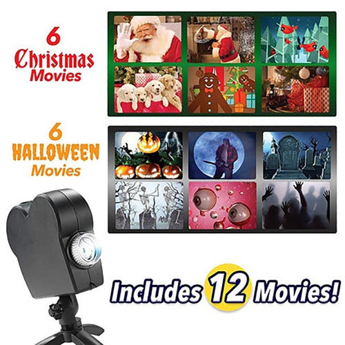 Halloween Christmas Projection Lamp with 12 Images- JUPITER BMY