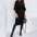Balloon Sleeve Knitted Midi Dress