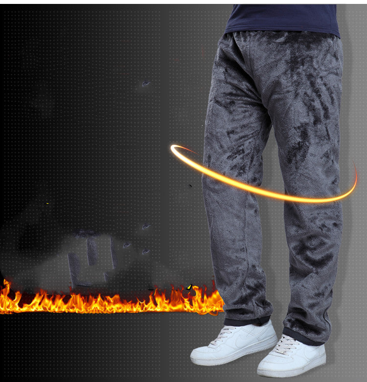 Outdoor Sports Storm Pants Men's Fleece And Thick Windproof- JUPITER BMY