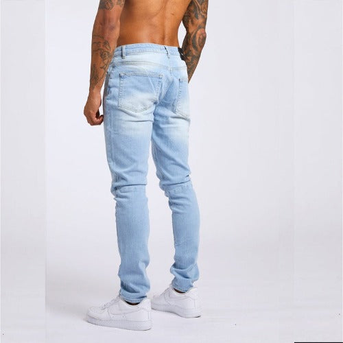 Men's Fashion Casual Slim Fit High Waist Jeans- JUPITER BMY