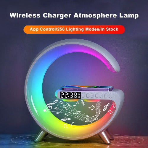 LED Lamp Bluetooth Speake Wireless Charger Atmosphere Lamp App Control- JUPITER BMY