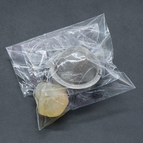 Natural Raw Gemstone Filter Ball Stew Ingredients Ball Stainless Steel Tea Filter- JUPITER BMY