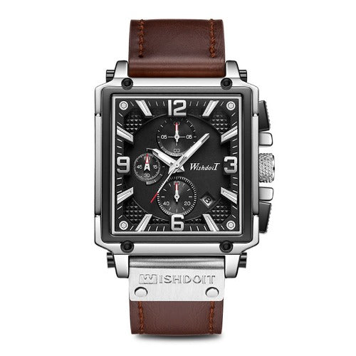 Men's Watch Automatic Square Waterproof Personality Watch Quartz- JUPITER BMY