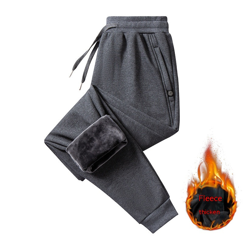 Winter Pure Cotton Velvet Sweatpants Male- JUPITER BMY