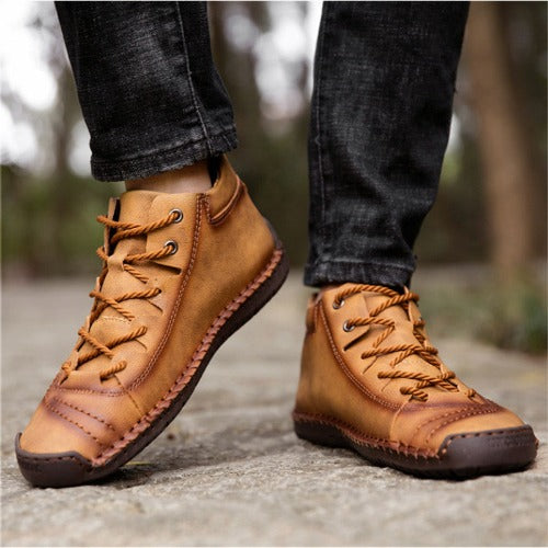 Hand-sewn Men's Oversize Outdoor Boots Leather Shoes- JUPITER BMY
