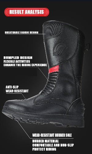 Motorcycle Brigade Equipment Wear-resistant Non-slip Waterproof Road Warm Cycling Shoes- JUPITER BMY