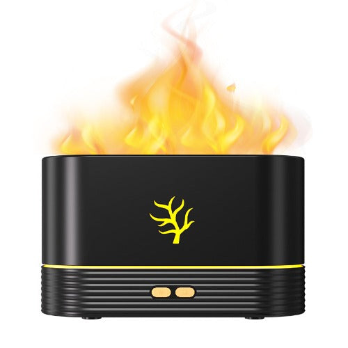 Flame Aroma Diffuser Air Humidifier Ultrasonic Cool Mist Maker Fogger Led Essential Oil Flame Lamp Difusor- JUPITER BMY