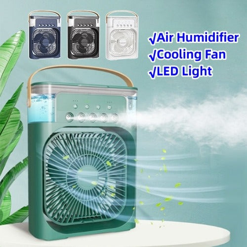 3 In 1 Air Humidifier Cooling USB Fan LED Night Light Water- JUPITER BMY