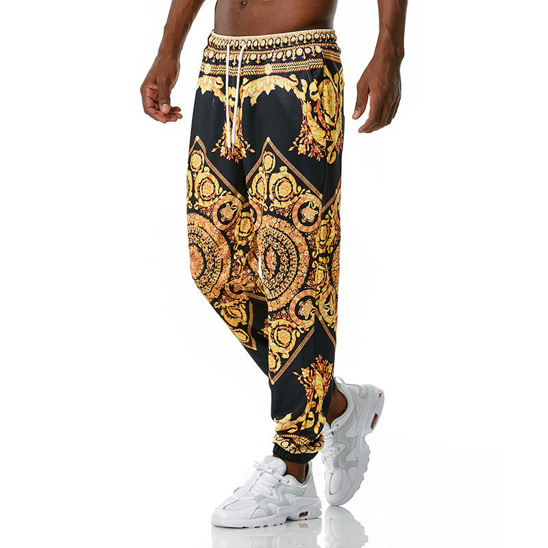 Printed jogging pants casual pants- JUPITER BMY