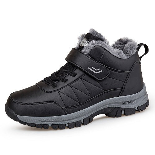 Men's High-top Travel Fleece-lined Warm Hiking Shoes- JUPITER BMY