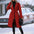 Women's Solid Color Polo Collar Thickened Lace-up Double-breasted Trench Coat- JUPITER BMY