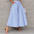 Striped A-Line Midi Skirt