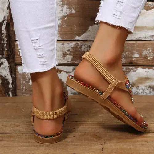 Bohemia Style Clip Toe Sandals Women Rome Beach Shoes Summer- JUPITER BMY