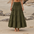Boho Shirred Maxi Skirt