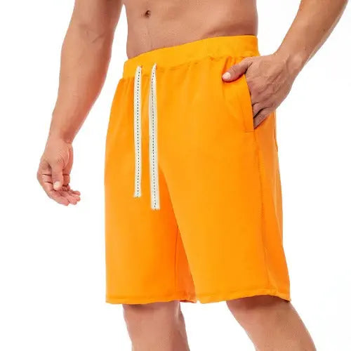 Casual Five-point Pants Mid-pants Beach Pants Plus Size Drawstring Sports Pants Men - JUPITER BMY LTD