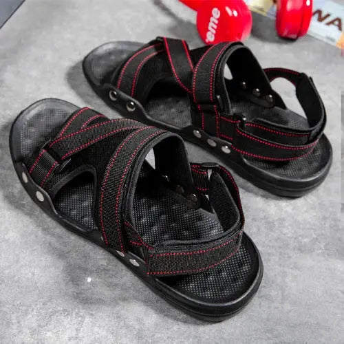 Casual Roman Sandals Men Strap Velcro Shoes - JUPITER BMY LTD