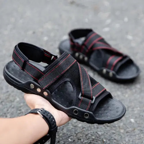 Casual Roman Sandals Men Strap Velcro Shoes - JUPITER BMY LTD