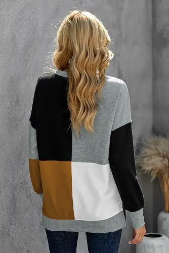 Casual Women's Round Neck Long Sleeve Sweater- JUPITER BMY